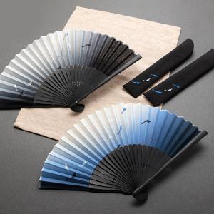 扇子 おしゃれ 鮎 男性用 メンズ 扇子 おしゃれ袋 セット