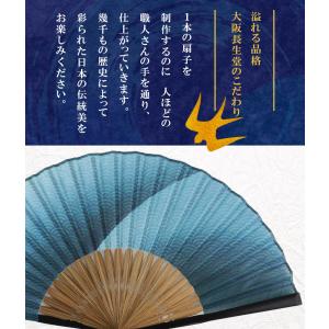扇子 メンズ 男性用 扇子袋付 青海波グラデ ...の詳細画像4