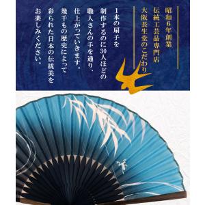 扇子 メンズ 男性用 扇子袋付 柳カエル 名入...の詳細画像4