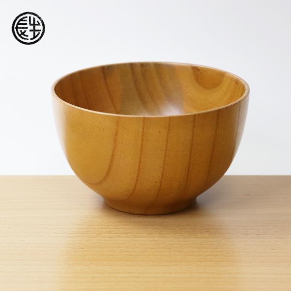 木製 汁椀 山中塗 直径12.6cm 420ml ナチュラル 送料無料 木目 漆塗り お汁茶碗 .漆...