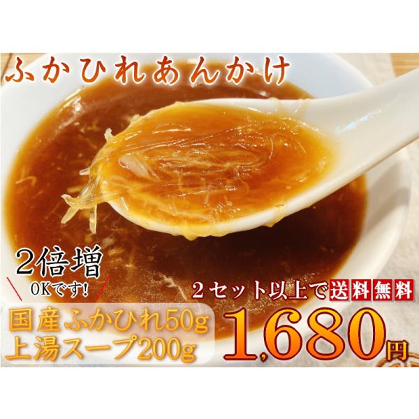 ふかひれあんかけ250g 国産 上湯スープ 贅沢 山盛り フカヒレ ヨシキリ鮫 金糸 極上 高級 中...