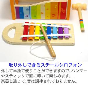 音の出るおもちゃ 鉄琴 ボール落とし ハンマー...の詳細画像4