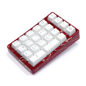 FILCO Majestouch TenKeyPad 2 Professional使用 テンキー工房 越前漆塗りモデル しぶき塗り(赤) Cherry MX CHERRY MX SILENT軸 ホワイト｜y-diatec