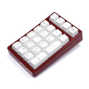 FILCO Majestouch TenKeyPad 2 Professional使用 テンキー工房 越前漆塗りモデル 古代朱塗り Cherry MX 茶軸 ホワイト｜y-diatec