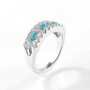 ブラジル産バターリャ鉱山パライバトルマリン0.16ctプラチナK18