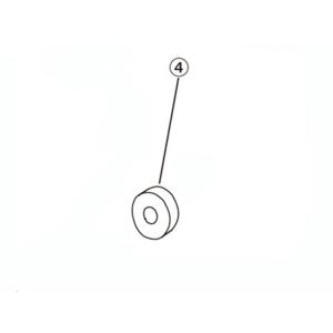 4.COLLAR LH STEP BAR[バックステップキット(EF650K26J1)：補修部品]