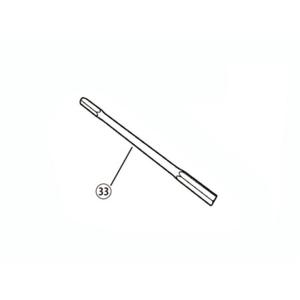 33.CHANGE ROD 175MM[バックステップキット(EF650K26J1)：補修部品]