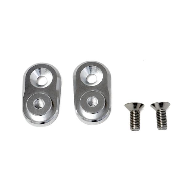 汎用 アジャスタブルステッププレートセット（シルバー） バイク