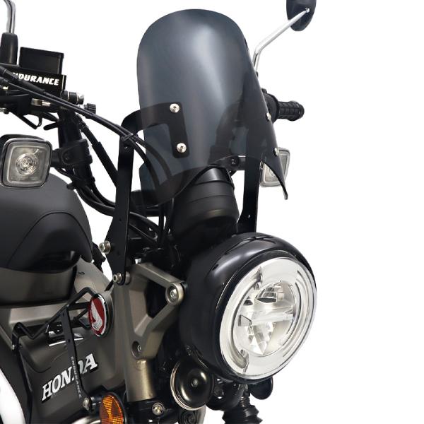 CT125・ハンターカブ JA65 JA55 Frキャリア対応メーターバイザーセット（スモーク）＋取...