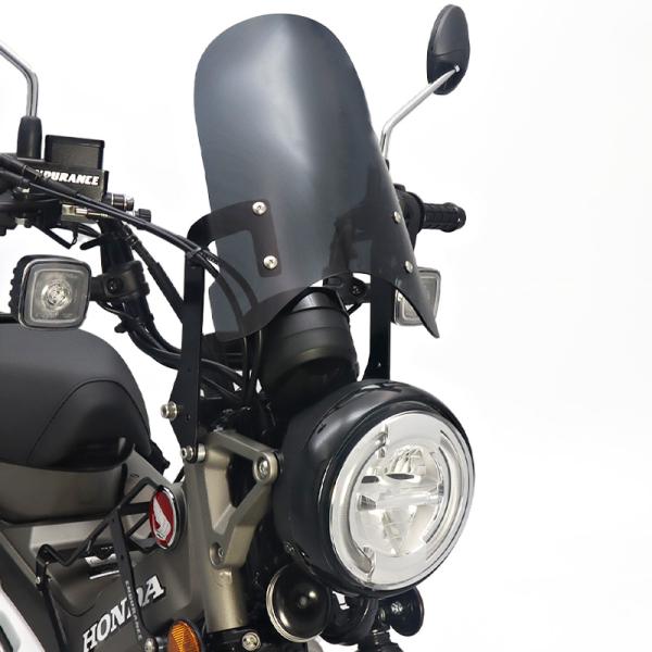 CT125・ハンターカブ JA65 JA55 Frキャリア対応メーターバイザーロングセット（スモーク...