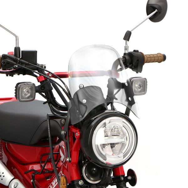 CT125 ハンターカブ JA55 JA65 メーターバイザー セット(クリア)＋取り付けキット バ...