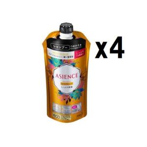 【4個まとめ買い】シャンプー　アジエンス　しっとり保湿　詰め替え用　340ml　シャンプー４個