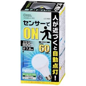 LED電球 60形相当 昼白色 人感センサー 06-0608