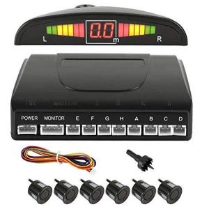 バックセンサー パーキングセンサー アラーム＆モニター付き 12ｖ 黒