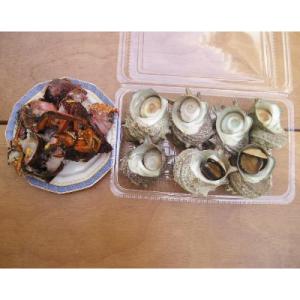 ふるさと納税 下田市 【伊豆の恵み2種　Aセット】ボイルサザエ・味噌汁用カット伊勢海老