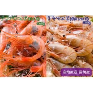 ふるさと納税 留萌市 【漁師採りたて　留萌産】トヤマエビ(ぼたんえび)・ナンバンエビ　各1箱