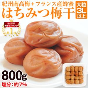 ふるさと納税 御坊市 はちみつ梅干し(紀州南高梅)800g 大粒 3L以上 和歌山県産｜Yahoo!ふるさと納税