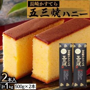 ふるさと納税 南島原市 長崎かすてら五三焼ハニー500g2本入
