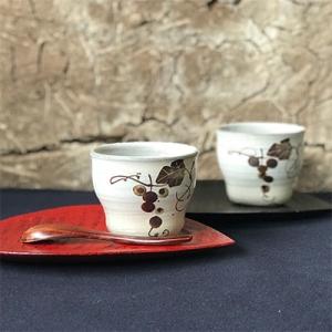 ふるさと納税 唐津市 【唐津焼　炎向窯】粉引唐津蕎麦猪口2個セット　打越一彦作