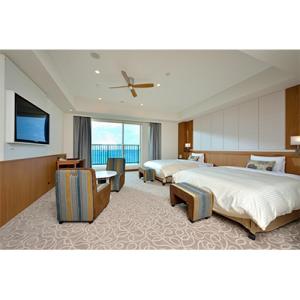 ふるさと納税 北谷町 【ベッセルホテルカンパーナ沖縄】ご宿泊券　ジュニアスイートルーム　2名様1泊朝...