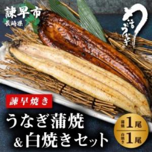 ふるさと納税 諫早市 【諫早淡水】 うなぎ蒲焼&amp;白焼きセット