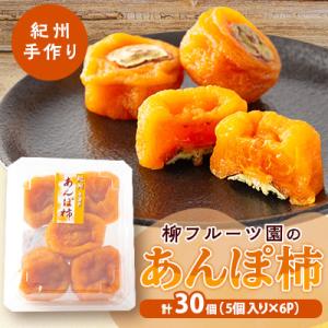 ふるさと納税 橋本市 あんぽ柿【先行受付】柳フルーツ園「紀州手作り　あんぽ柿」30個入り