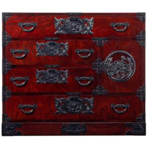 ふるさと納税 利府町 仙台箪笥　用箪笥　拭き漆塗り　(お申込書返送後1ヵ月〜4ヵ月程度でお届け)