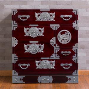 ふるさと納税 利府町 仙台箪笥　手許箪笥　木地呂漆塗り　 (お申込書返送後2ヶ月〜5ヶ月以内でお届け)