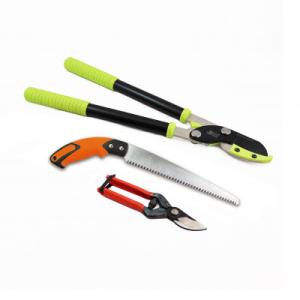 ふるさと納税 三木市 庭木のお手入れに　太枝切鋏500mm(グリーン)・剪定鋏・剪定鋸の3点セット