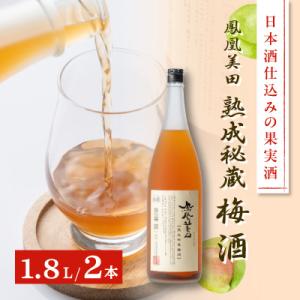 ふるさと納税 小山市 日本酒仕込みの果実酒　【鳳凰美田】　梅酒　一升瓶　2本セット　