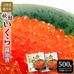 ふるさと納税 稚内市 【 北海道 稚内産 】 秋鮭 いくら 醤油漬 500g ( イクラ丼 海鮮丼 に!) 海鮮
