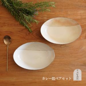 ふるさと納税 甲賀市 信楽焼 カレー皿ペアセット【古谷製陶所】