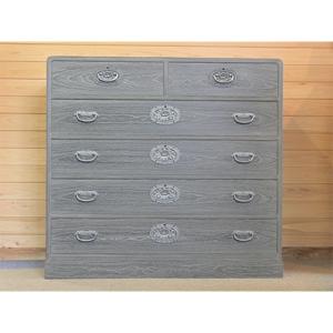 ふるさと納税 加茂市 【加茂桐たんす】総桐　焼き杢　四ノ二チェスト