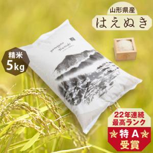 ふるさと納税 新庄市 令和8年産【先行受付】 山形県産 はえぬき 5kg(精米5kg×1袋)