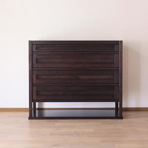 ふるさと納税 大川市 古き良き日本の原風景を【万葉 120うつわ箪笥】職人MADE大川家具『境木工』