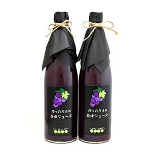 ふるさと納税 山梨市 ぶどうジュース 720ml 2本 銀河農園まきおかの絞っただけの 巨峰ジュース