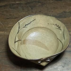 ふるさと納税 唐津市 【唐津焼　炎向窯】絵唐津　蛤鉢　打越一彦作