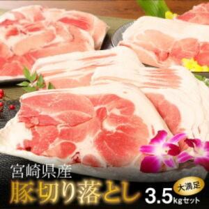 ふるさと納税 木城町 【訳あり】宮崎県産豚切落し3.5kg(500g×7パック)　 K16_0053...