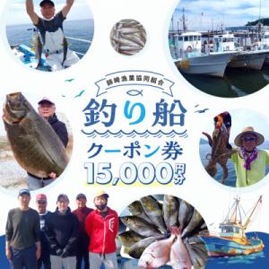 ふるさと納税 南知多町 【師崎漁協】釣り船　クーポン券　15,000円