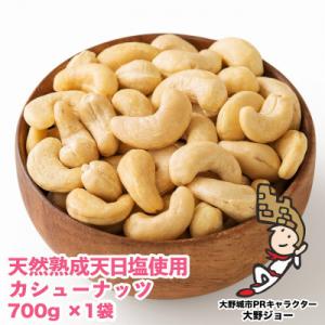 ふるさと納税 大野城市 天然熟成天日塩 カシューナッツ 700g(700g×1袋)(大野城市)