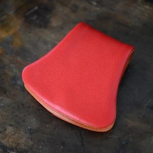 ふるさと納税 久万高原町 スクーレ　伊予レザー　コインケース　レッド