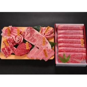ふるさと納税 白老町 ウエムラ牧場白老牛焼肉7種盛とロースすき焼きセット