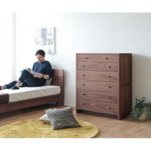 ふるさと納税 旭川市 旭川家具山室家具製作所PROTO(プロト)チェスト(6段)ウォールナットNo.802_01970