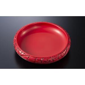 ふるさと納税 村上市 村上木彫堆朱    菓子器(牡丹唐草) D4039