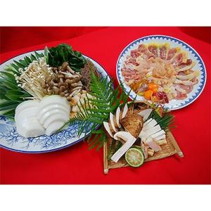 ふるさと納税 亀岡市 【先行受付】数量限定 京都・亀岡の特上シャモすき焼きと『丹波松茸』セット 2〜...