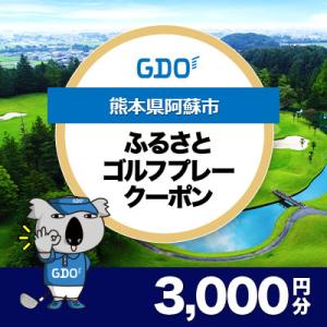 ふるさと納税 阿蘇市 【熊本県阿蘇市】GDOふるさとゴルフプレークーポン(3,000円分)
