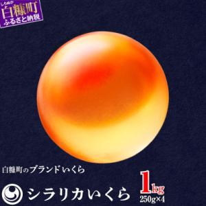 ふるさと納税 白糠町 シラリカいくら 1kg(250g×4) タレ付き 鮭いくら醤油漬け まさに「生いくら」 小分けパック