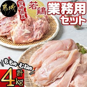 ふるさと納税 都城市 宮崎県産若鶏 もも肉&むねの定番セット(4kg)｜Yahoo!ふるさと納税