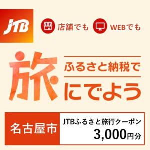 ふるさと納税 名古屋市 【愛知県名古屋市】JTBふるさと旅行クーポン(Eメール発行)3,000円分
