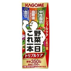 ふるさと納税 富士見町 カゴメ 野菜一日これ一本 トリプルケア 200ml 紙パック 24本入